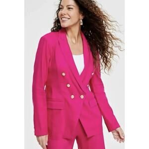 I.N.C. INTERNATIONAL CONCEPTS Blazer NWT $109 Double Breasted Dragonfruit Sze L